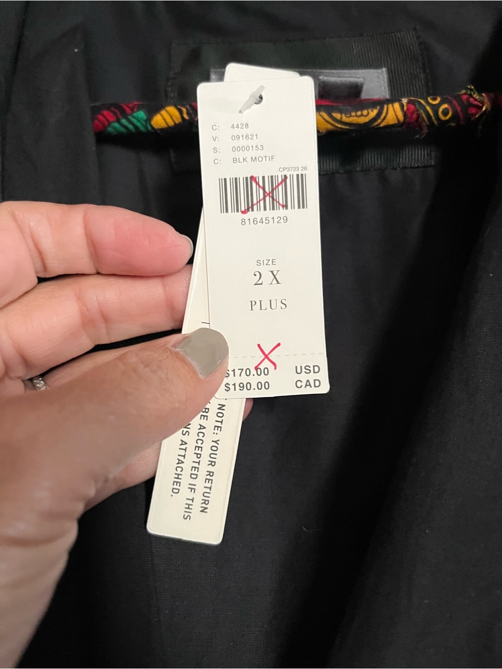 Anthropologie Black Sleeveless Zip-Front Midi Dress NWT Size 2x - Picture 2 of 3